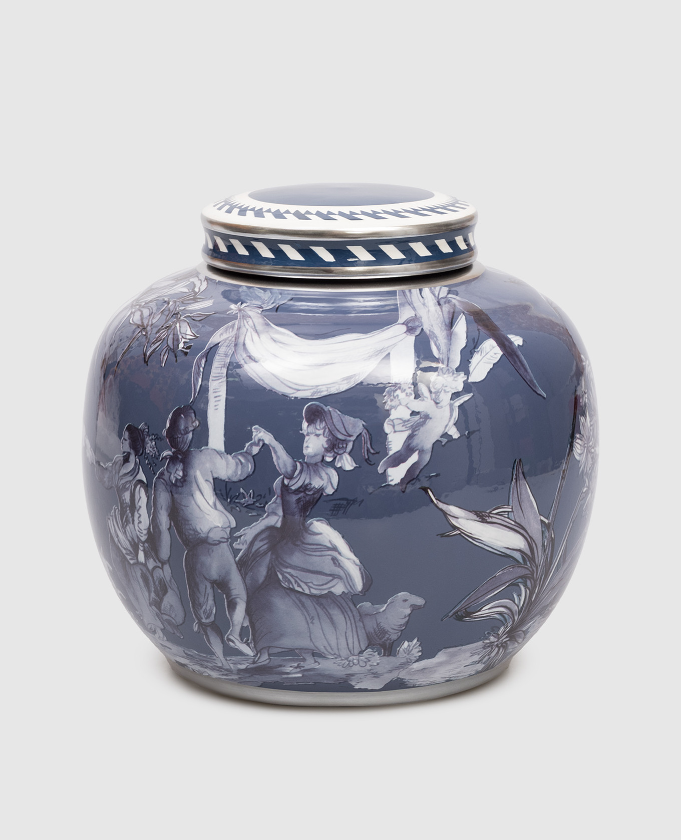 Синяя фарфоровая ваза потешь Versailles, Синий, Декор
Синяя фарфоровая ваза потешь Versailles, Синий, Декор