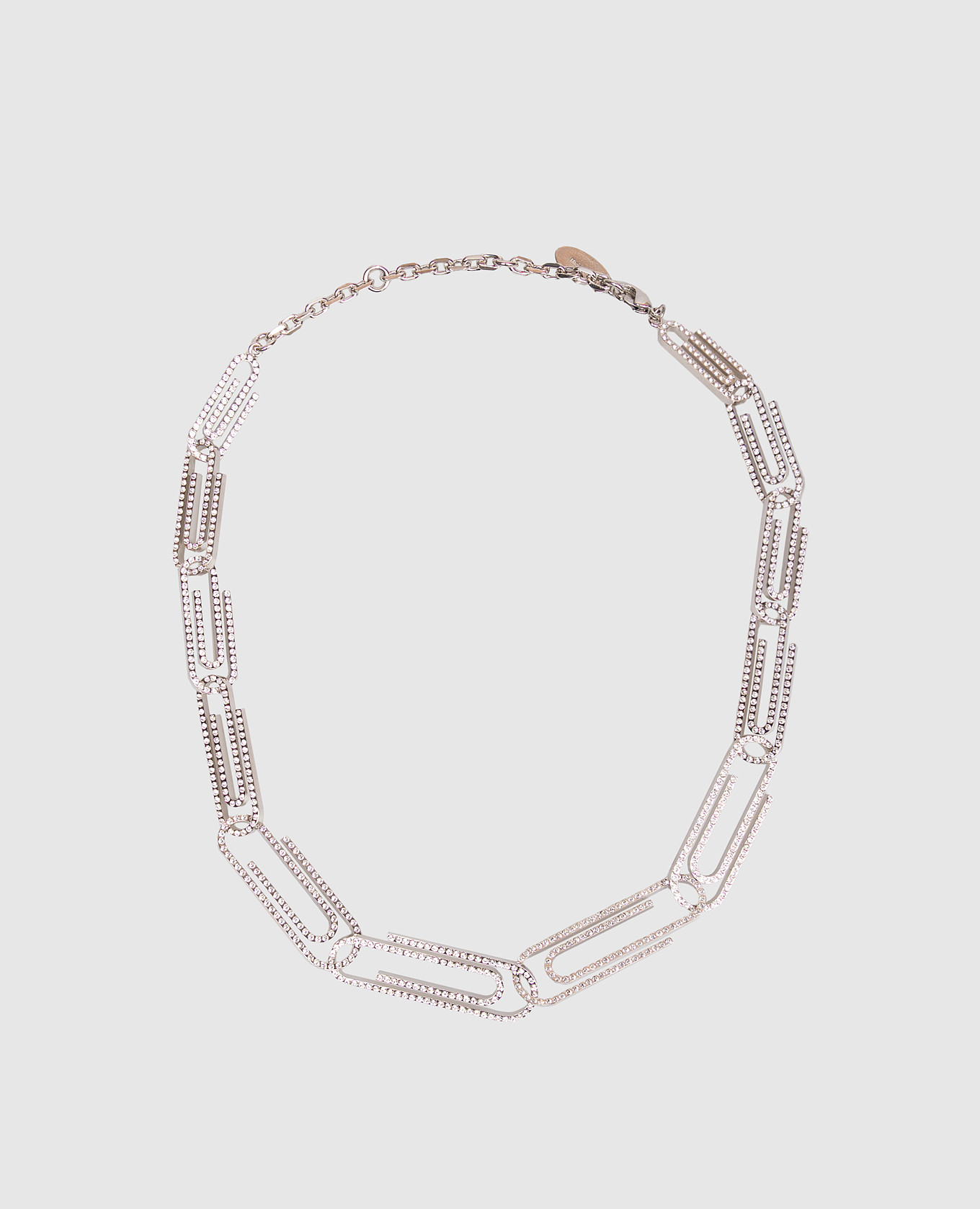 Серебристое колье Paperclip с кристаллами, Серебристый, Колье
Серебристое колье Paperclip с кристаллами, Серебристый, Колье