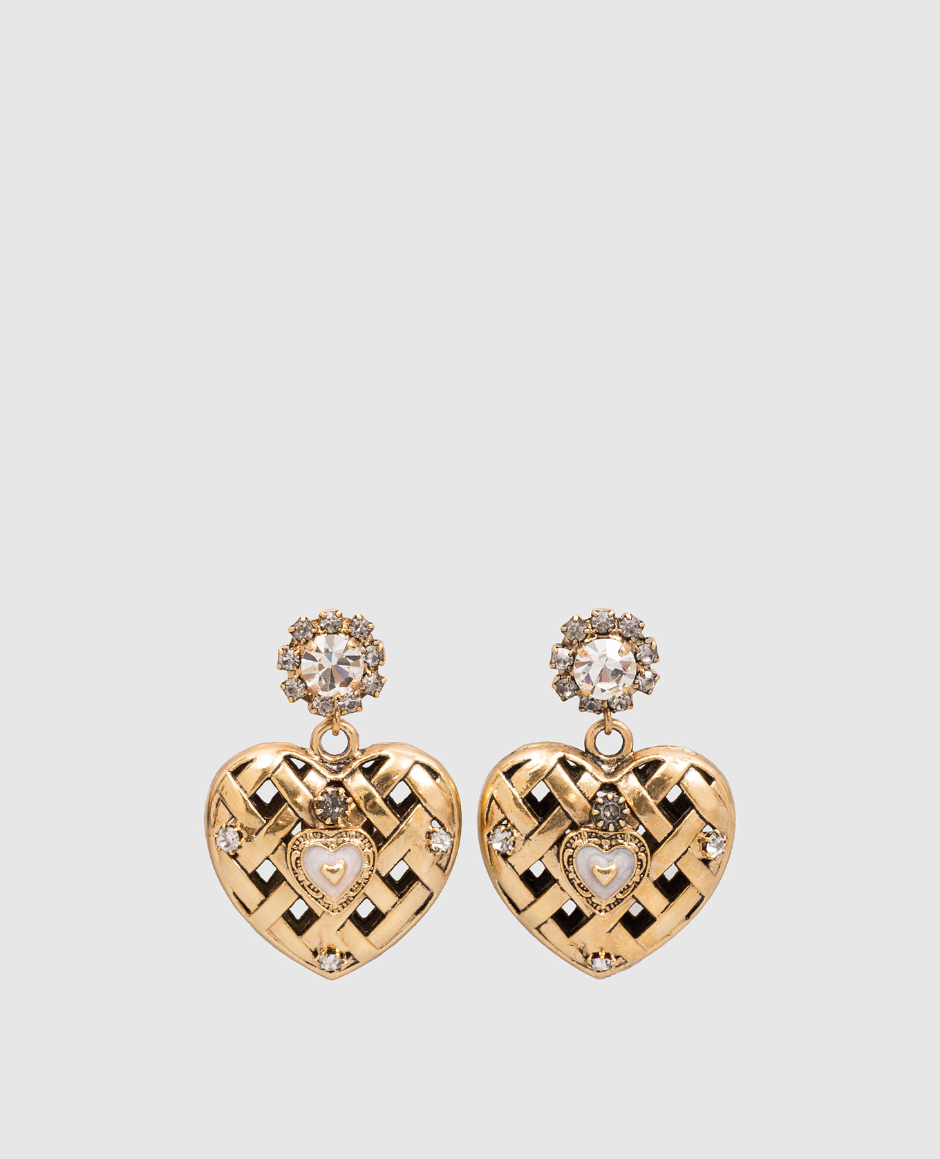Золотые серьги в форме ажурного сердца, Золотистый, Серьги
Золотые серьги в форме ажурного сердца, Золотистый, Серьги