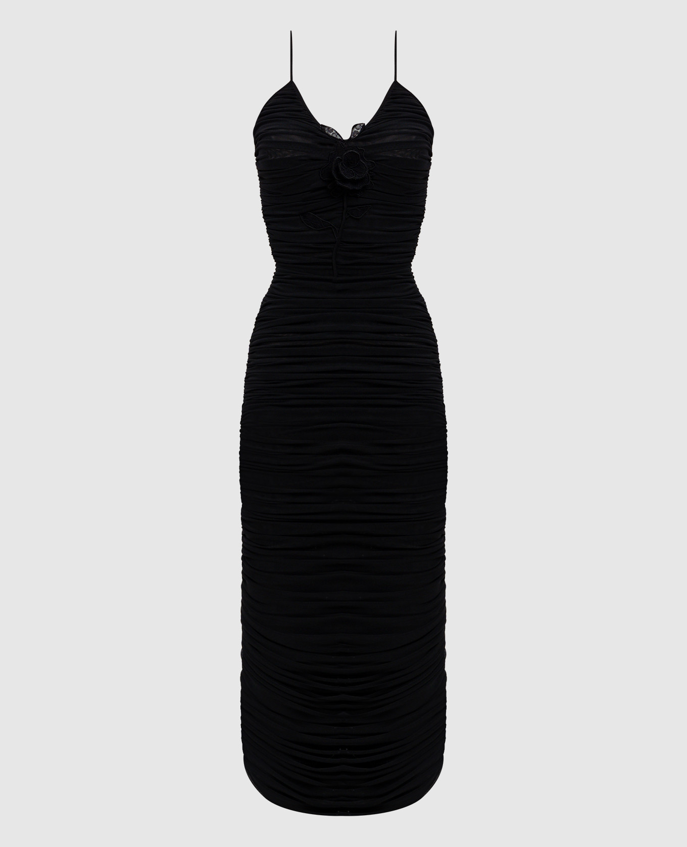 Черное платье миди с драпировкой, Черный, Коктейльные платья
Черное платье миди с драпировкой, Черный, Коктейльные платья