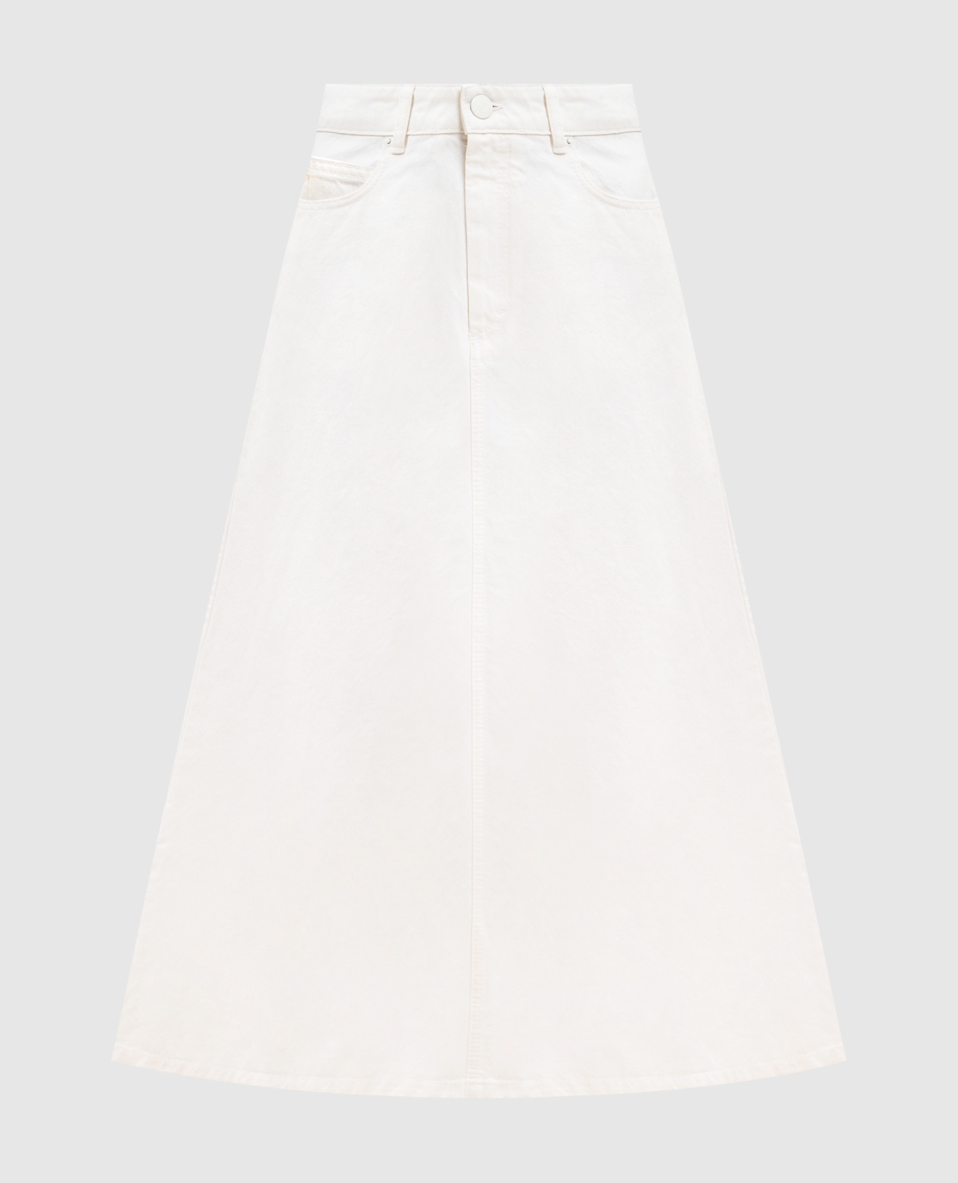 Белая джинсовая юбка миди, Белый, Юбки-а-силуэта
Белая джинсовая юбка миди, Белый, Юбки-а-силуэта