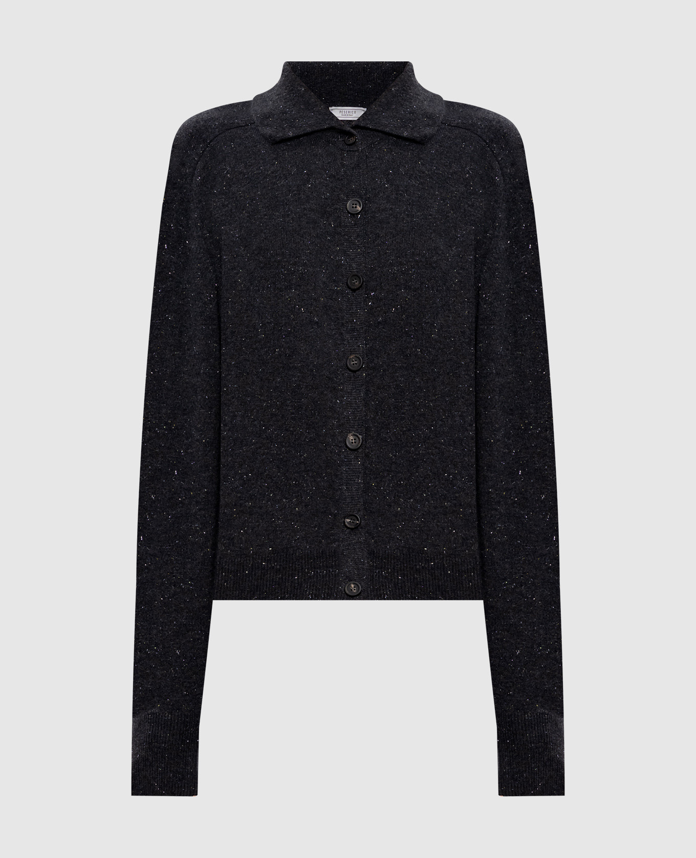 Серый кардиган с шерстью и шелком, Кардиганы 
Серый кардиган с шерстью и шелком, Кардиганы