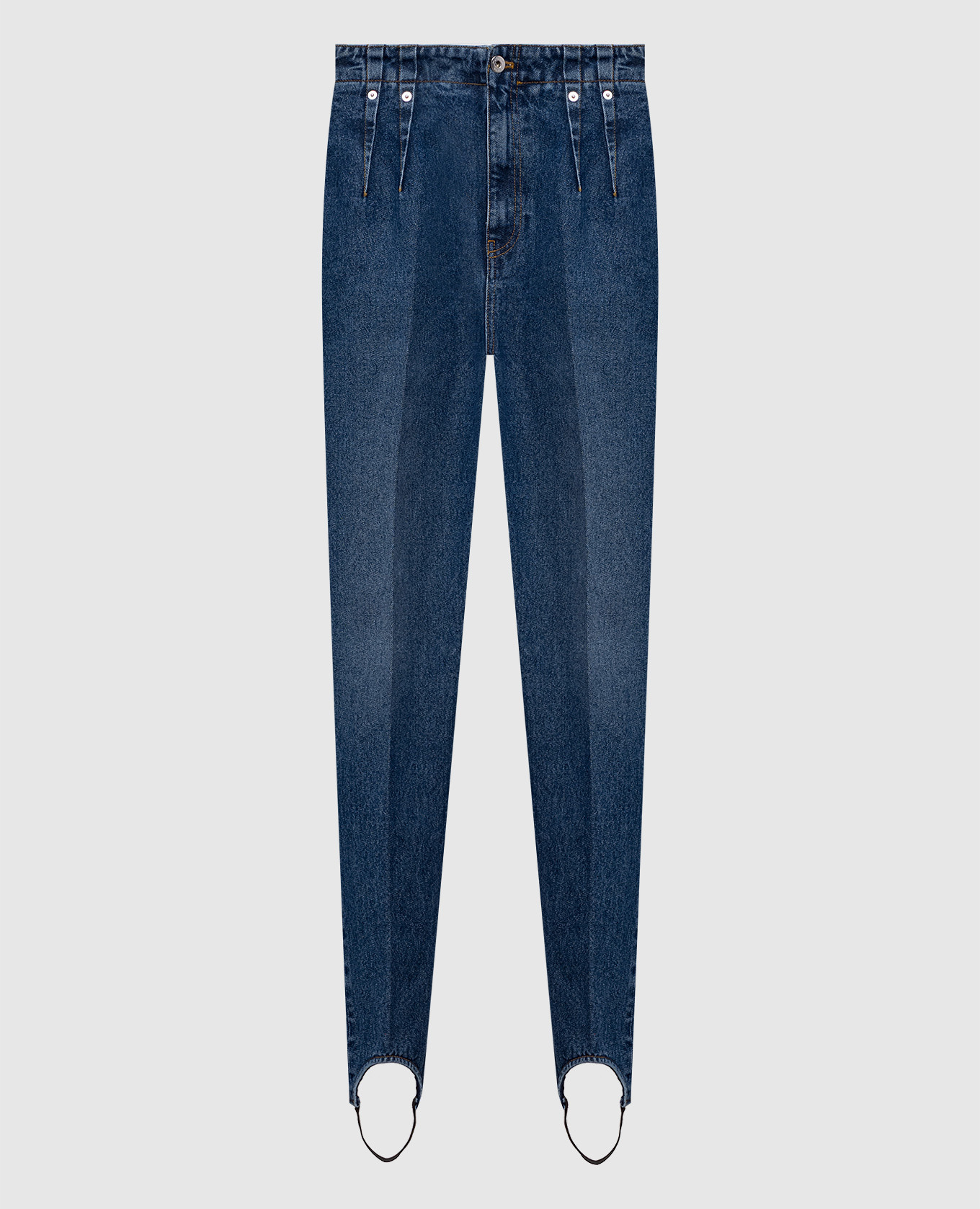 Синие джинсы со штрипками, Синий, Зауженные джинсы
Синие джинсы со штрипками, Синий, Зауженные джинсы