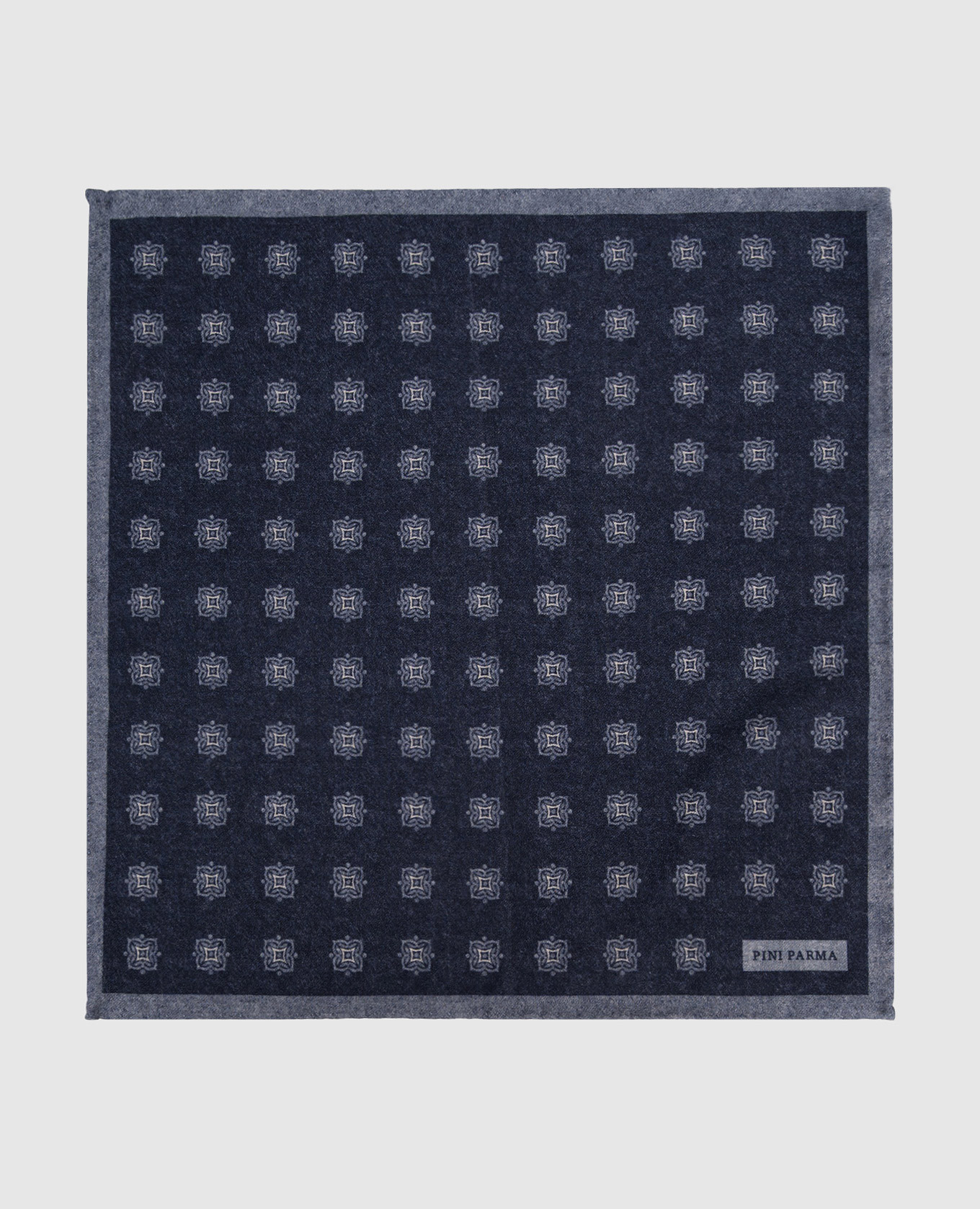 Синий платок-паше из шерсти и кашемира в узор, Платки
Синий платок-паше из шерсти и кашемира в узор, Платки