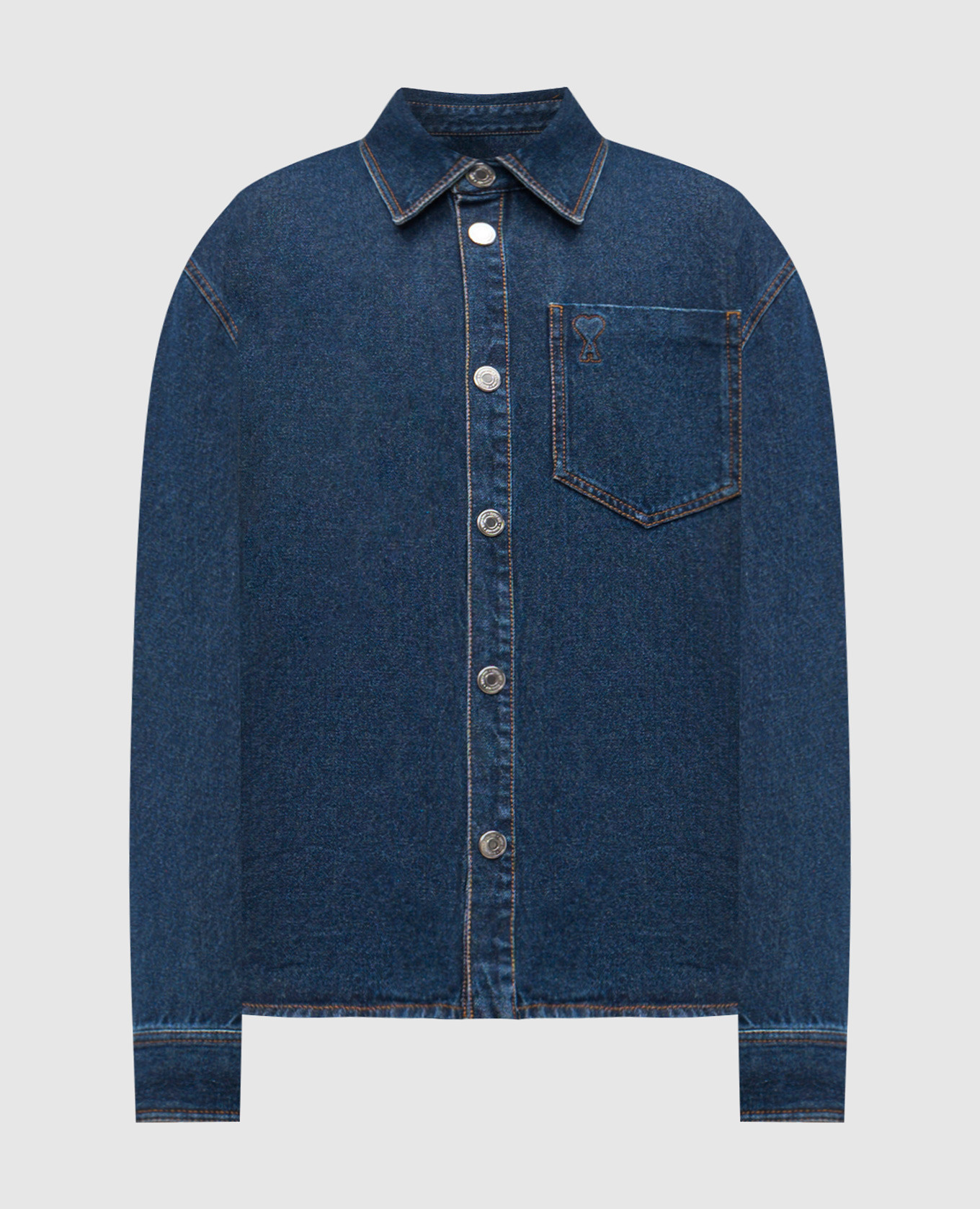 Синяя джинсовая рубашка с эмблемой, Синий, Рубашки
Синяя джинсовая рубашка с эмблемой, Синий, Рубашки