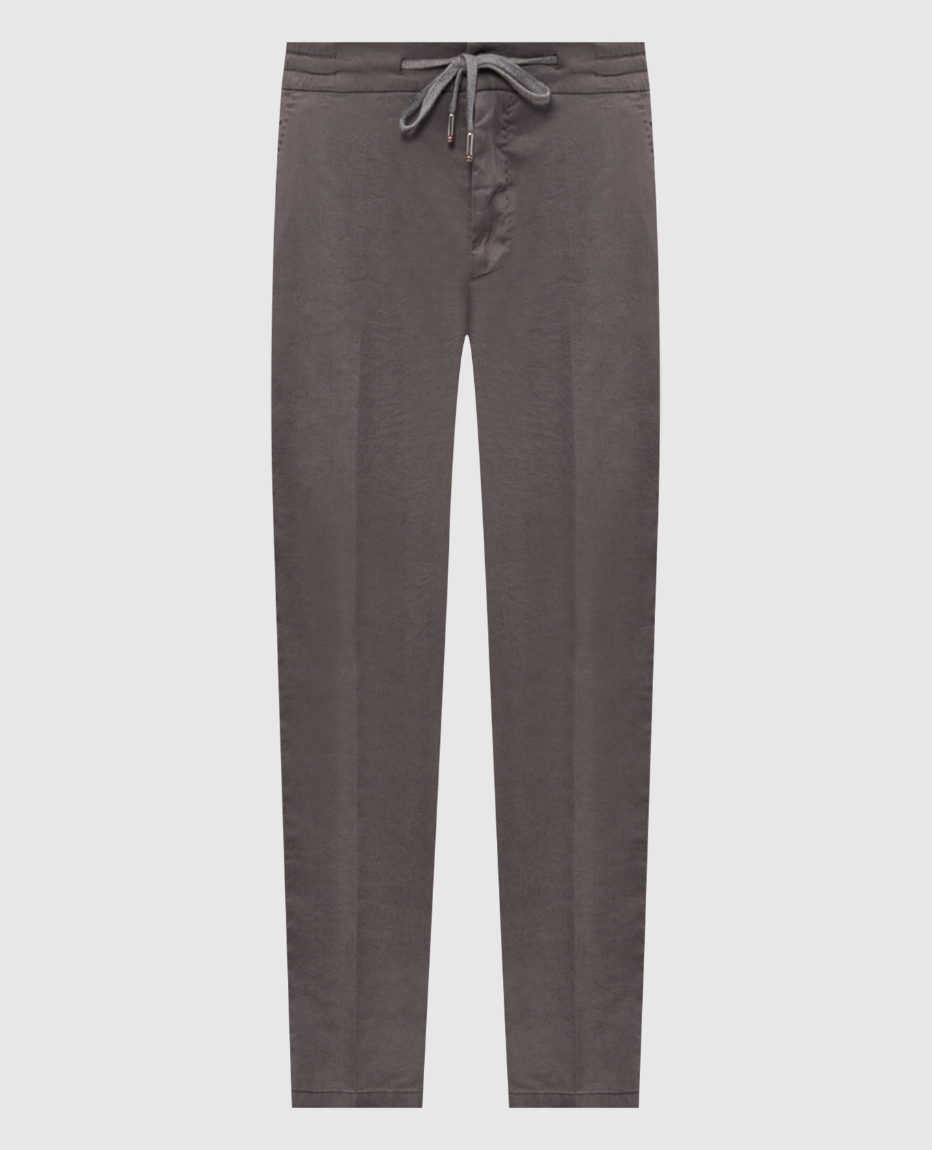 Серые брюки с шелком, Серый, Зауженные брюки
Серые брюки с шелком, Серый, Зауженные брюки