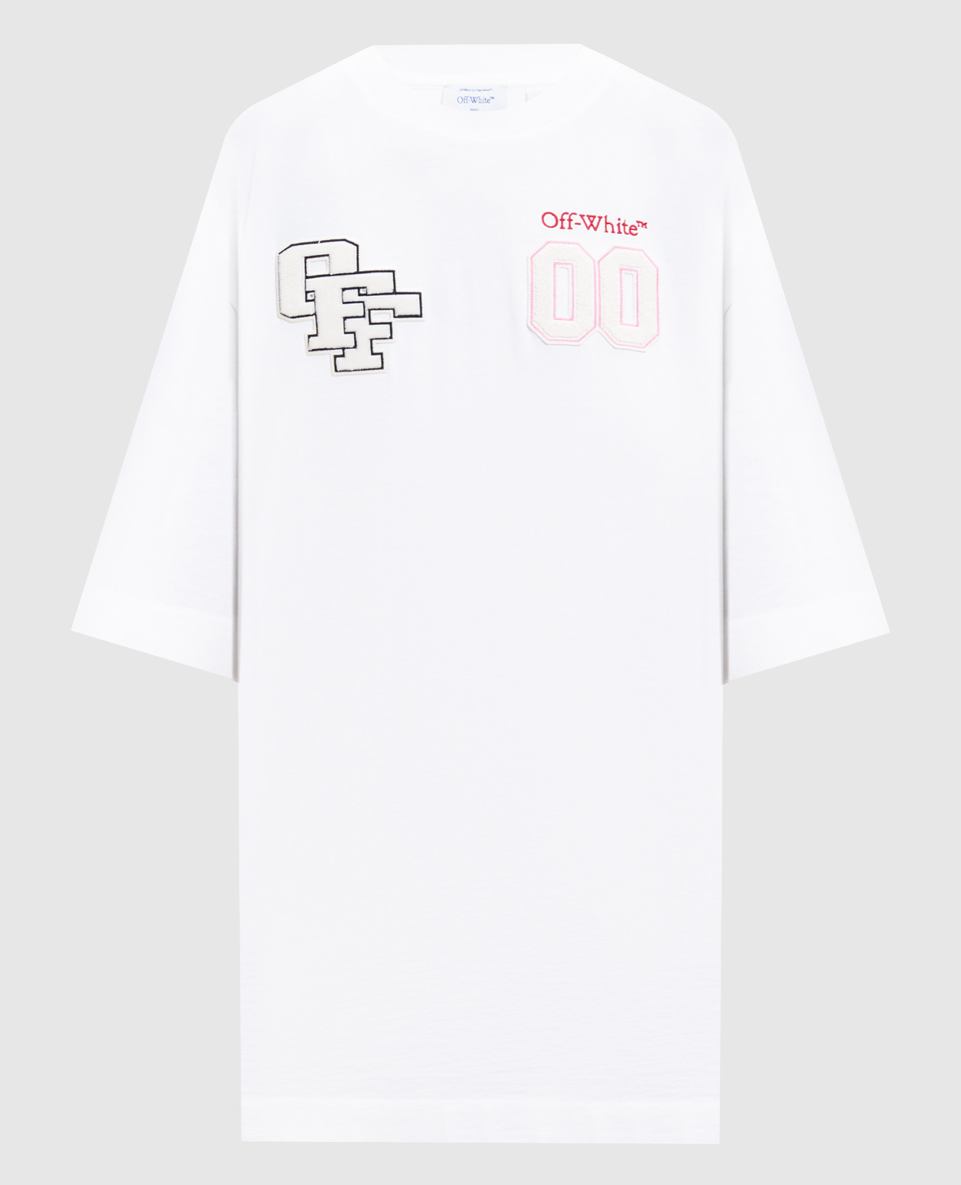 Белое платье-футболка с фактурными нашивками, Белый, Повседневные платья
Белое платье-футболка с фактурными нашивками, Белый, Повседневные платья