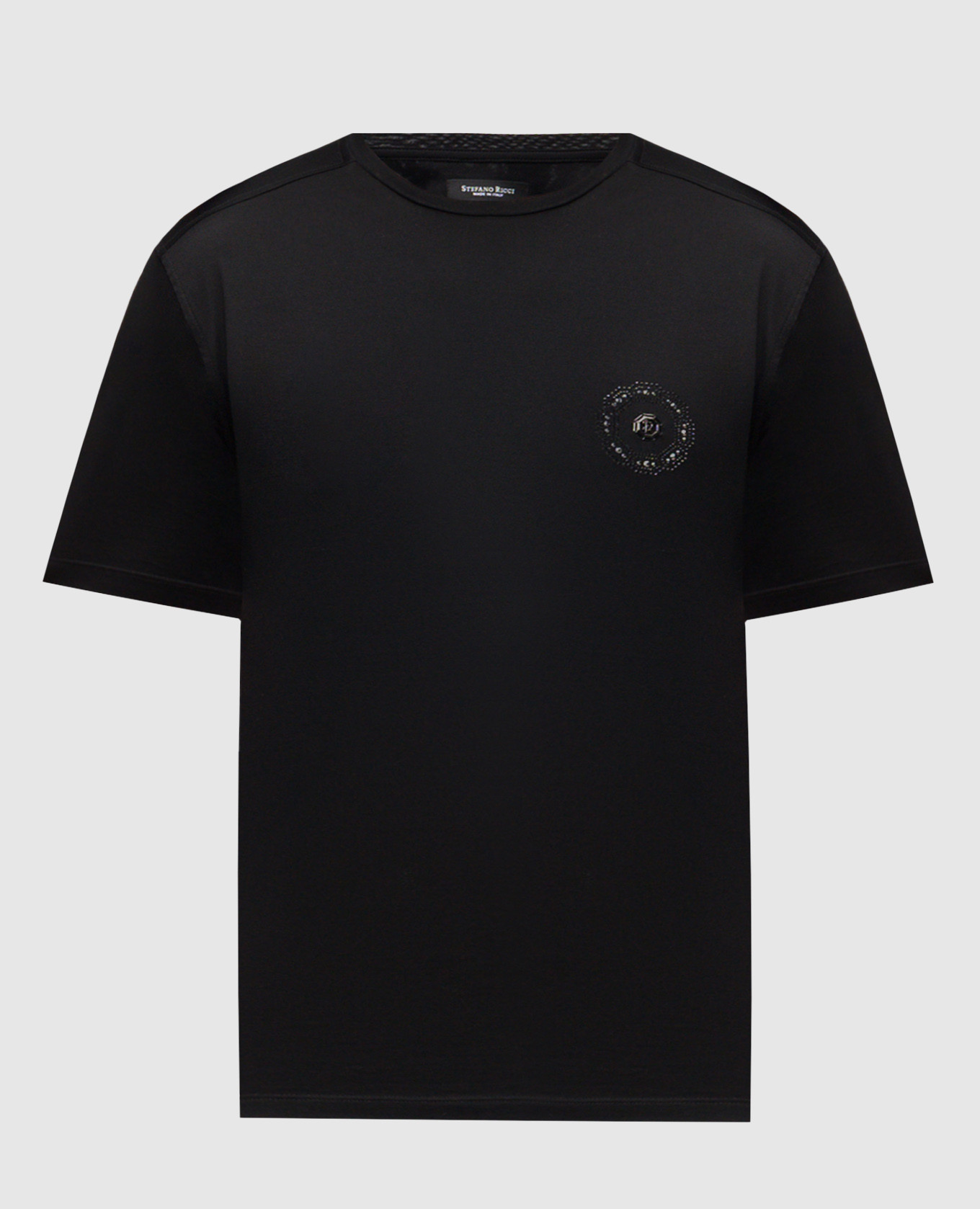 Черная футболка с монограммой логотипа, Черный, Футболки
Черная футболка с монограммой логотипа, Черный, Футболки