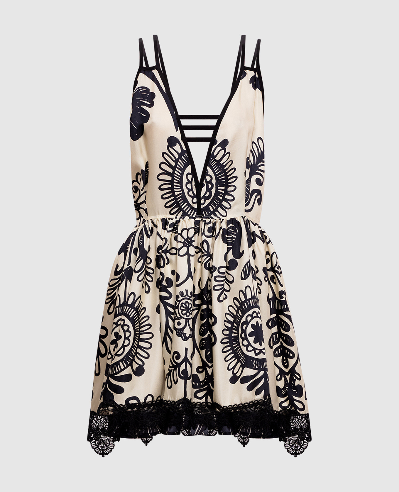 Бежевое платье мини из шелка в принт, Бежевый, Повседневные платья
Бежевое платье мини из шелка в принт, Бежевый, Повседневные платья