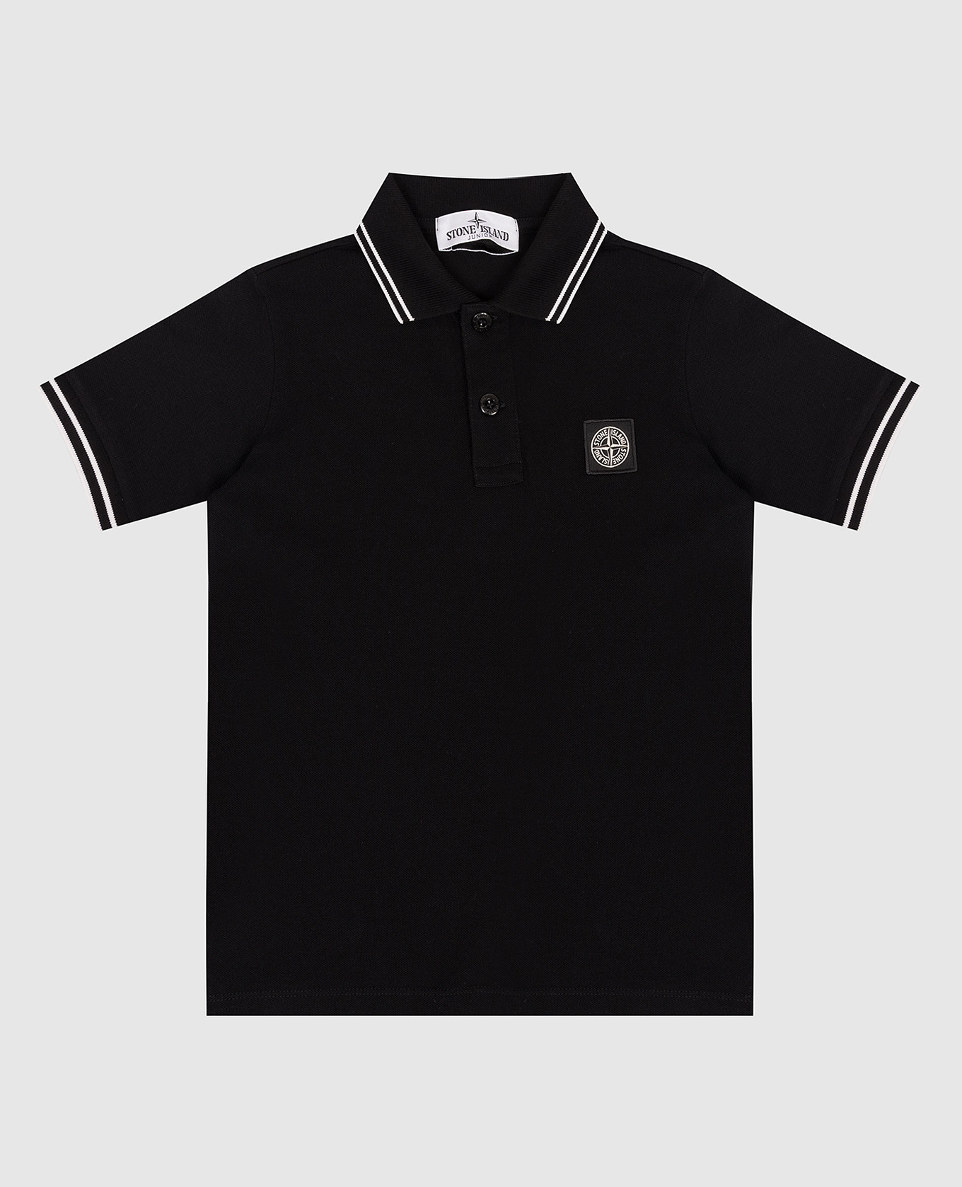 Детское черное поло с нашивкой логотипа, Черный, Поло
Детское черное поло с нашивкой логотипа, Черный, Поло