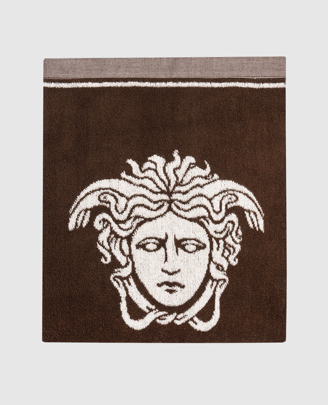 Коричневое махровое полотенце с узором эмблемы Medusa, Коричневый, Полотенца для ванны
Коричневое махровое полотенце с узором эмблемы Medusa, Коричневый, Полотенца для ванны