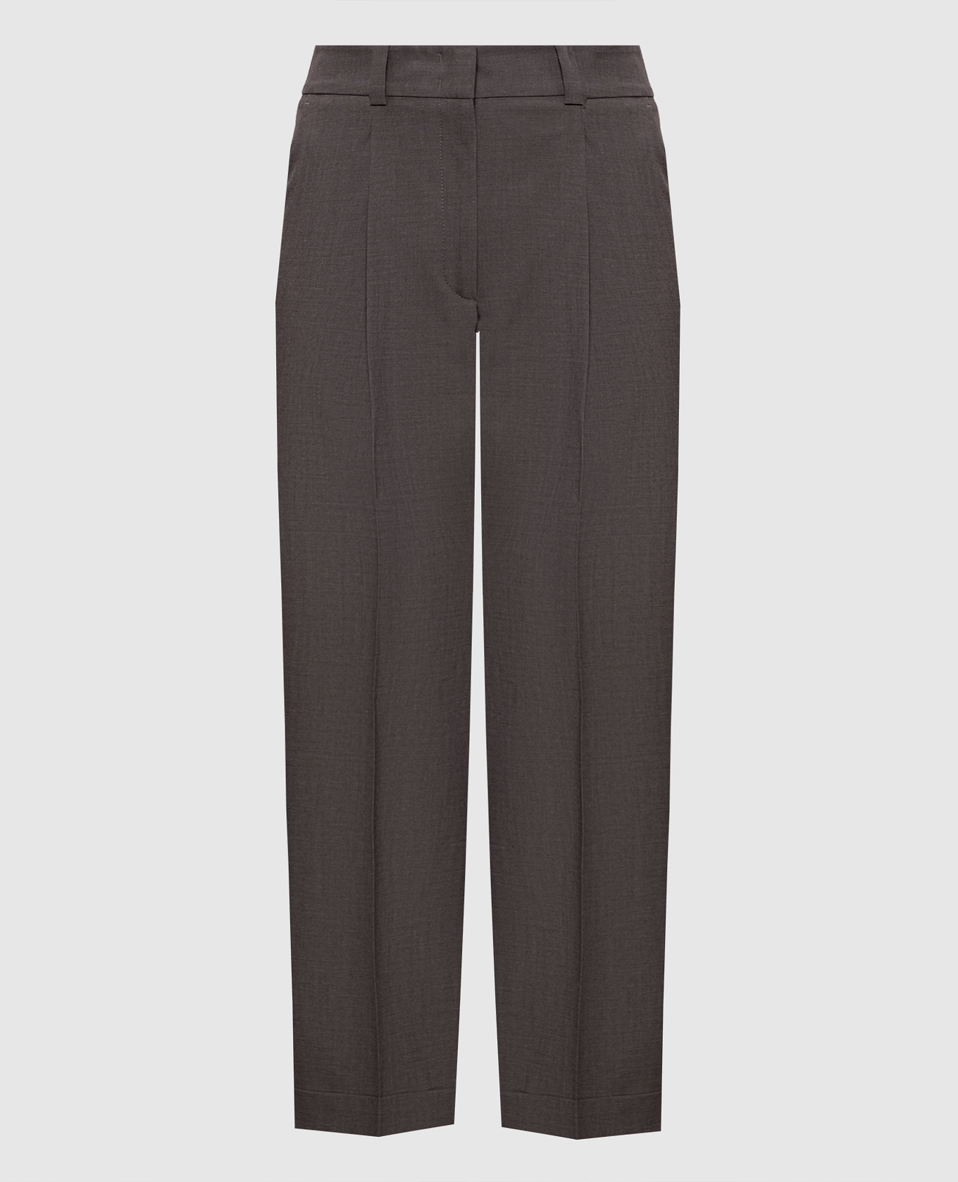 Серые брюки с отворотами, Серый, Укороченные брюки
Серые брюки с отворотами, Серый, Укороченные брюки