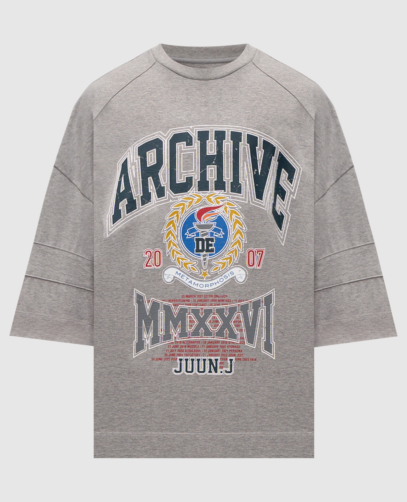 Серая меланжевая футболка Archive с принтом, Серый, Футболки
Серая меланжевая футболка Archive с принтом, Серый, Футболки