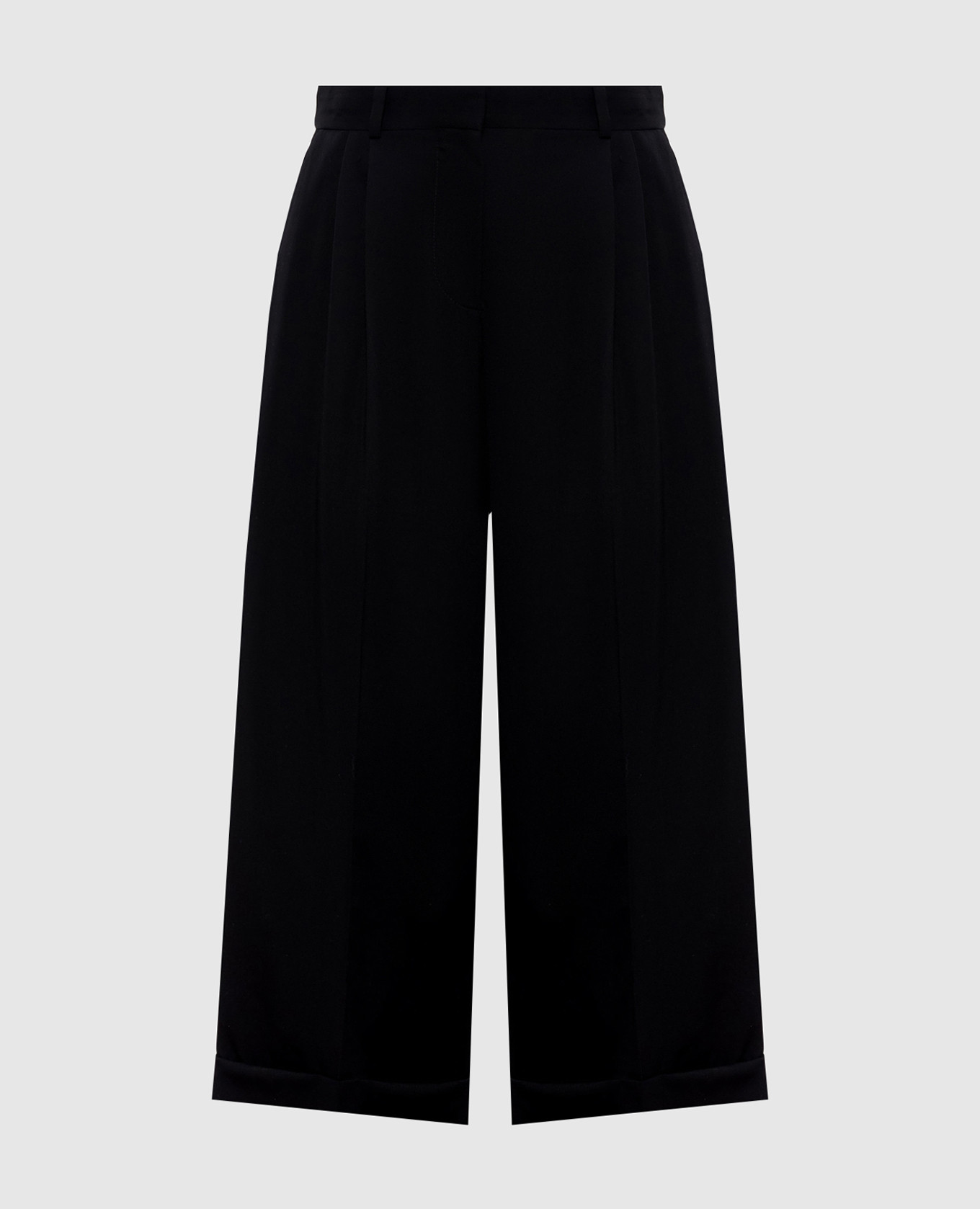 Черные кюлоты Lior из шерсти, Черный, Укороченные брюки
Черные кюлоты Lior из шерсти, Черный, Укороченные брюки