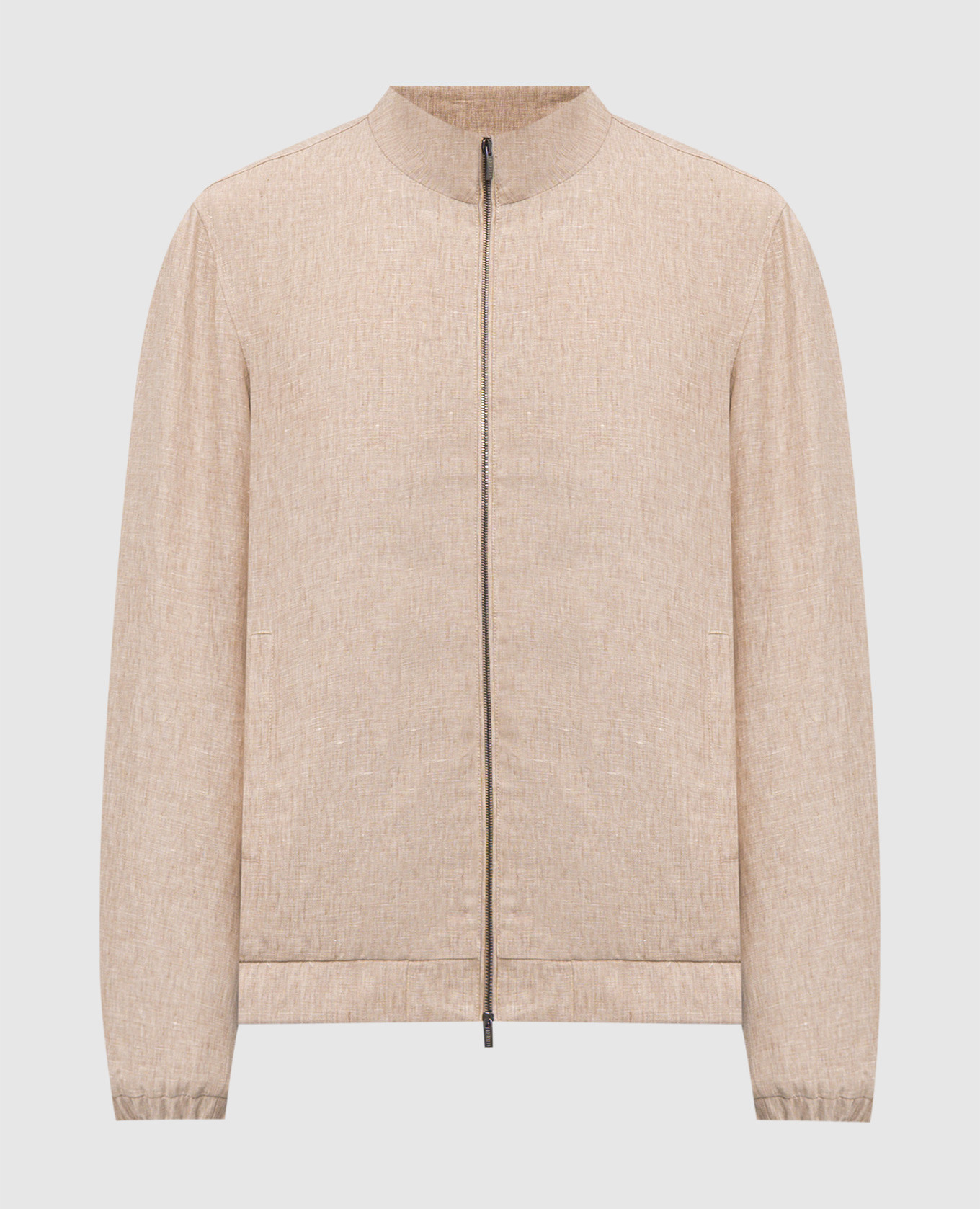 Бежевая куртка из льна с логотипом, Бежевый, Куртки
Бежевая куртка из льна с логотипом, Бежевый, Куртки