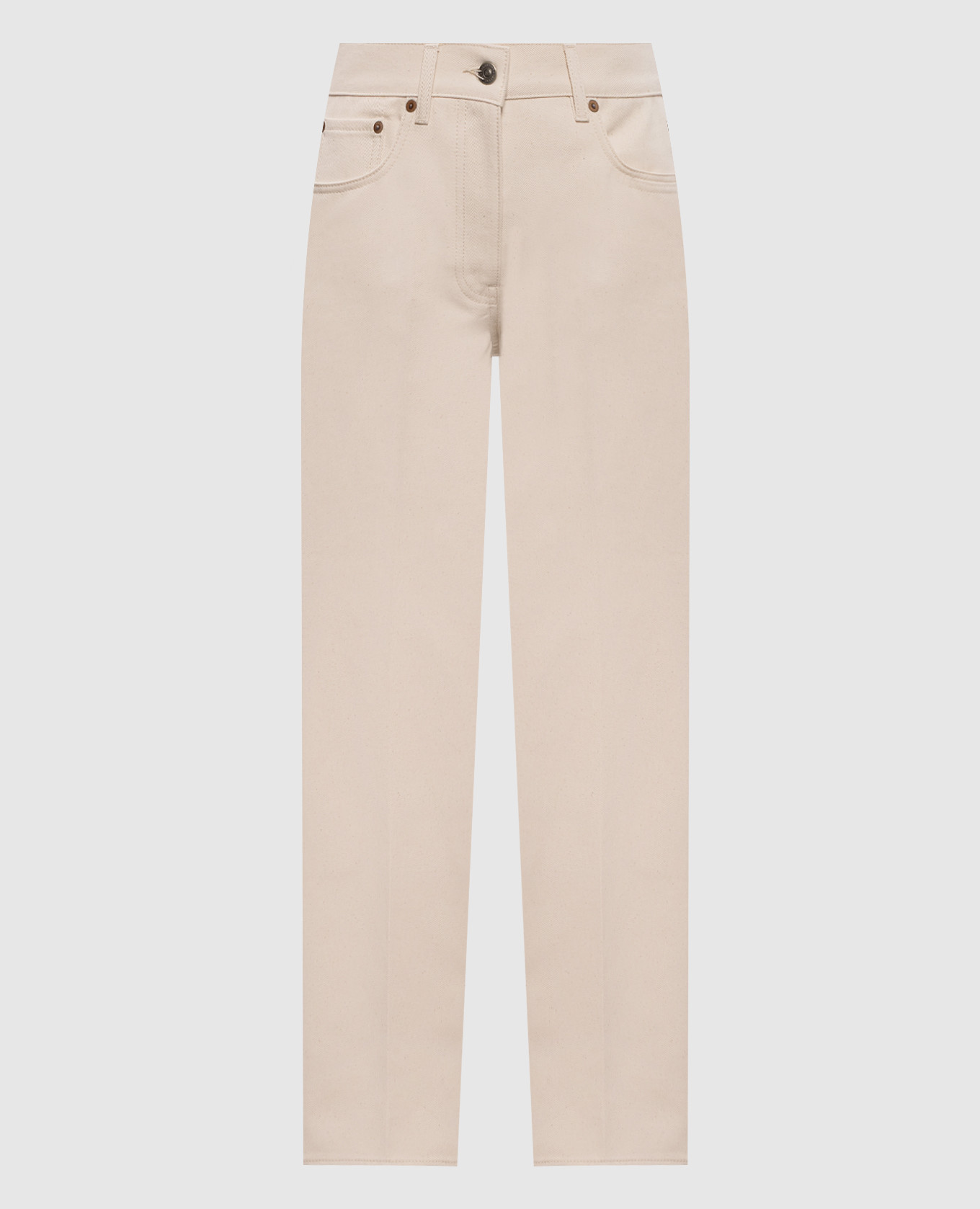 Бежевые джинсы с логотипом патча, Бежевый, Прямые джинсы
Бежевые джинсы с логотипом патча, Бежевый, Прямые джинсы