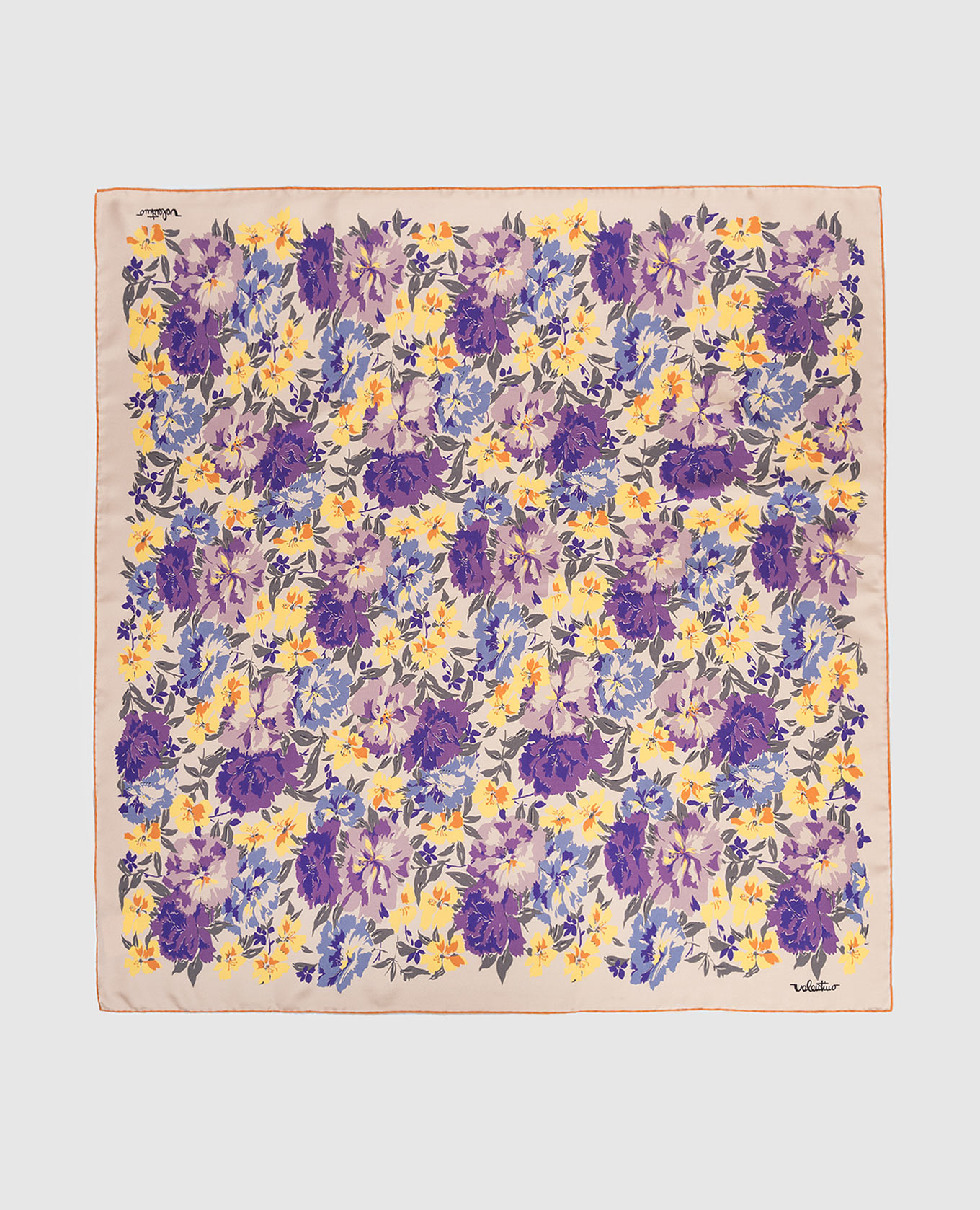 Платок из шелка в цветочный принт, Бежевый, Платки
Платок из шелка в цветочный принт, Бежевый, Платки