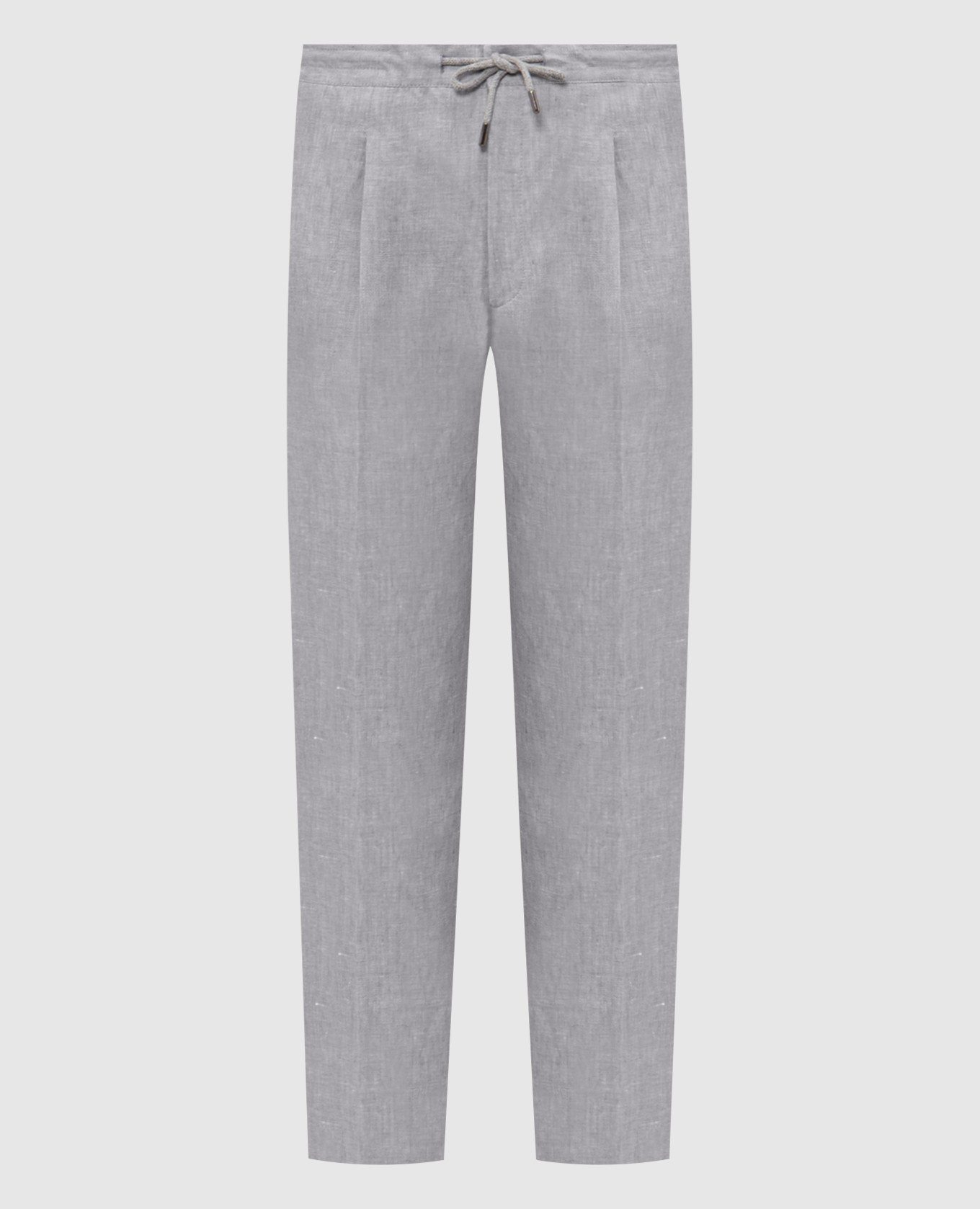 Серые брюки из льна, Серый, Зауженные брюки
Серые брюки из льна, Серый, Зауженные брюки