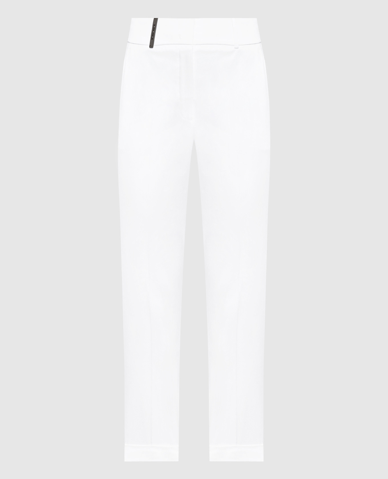 Белые брюки с отворотами, Белый, Укороченные брюки
Белые брюки с отворотами, Белый, Укороченные брюки