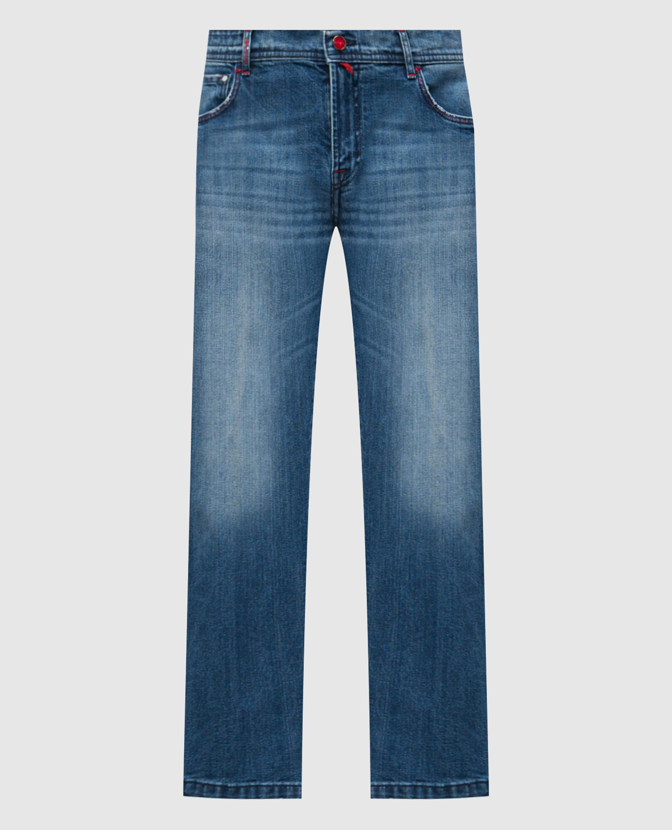 Синие джинсы с эффектом потертости, Синий, Прямые джинсы
Синие джинсы с эффектом потертости, Синий, Прямые джинсы