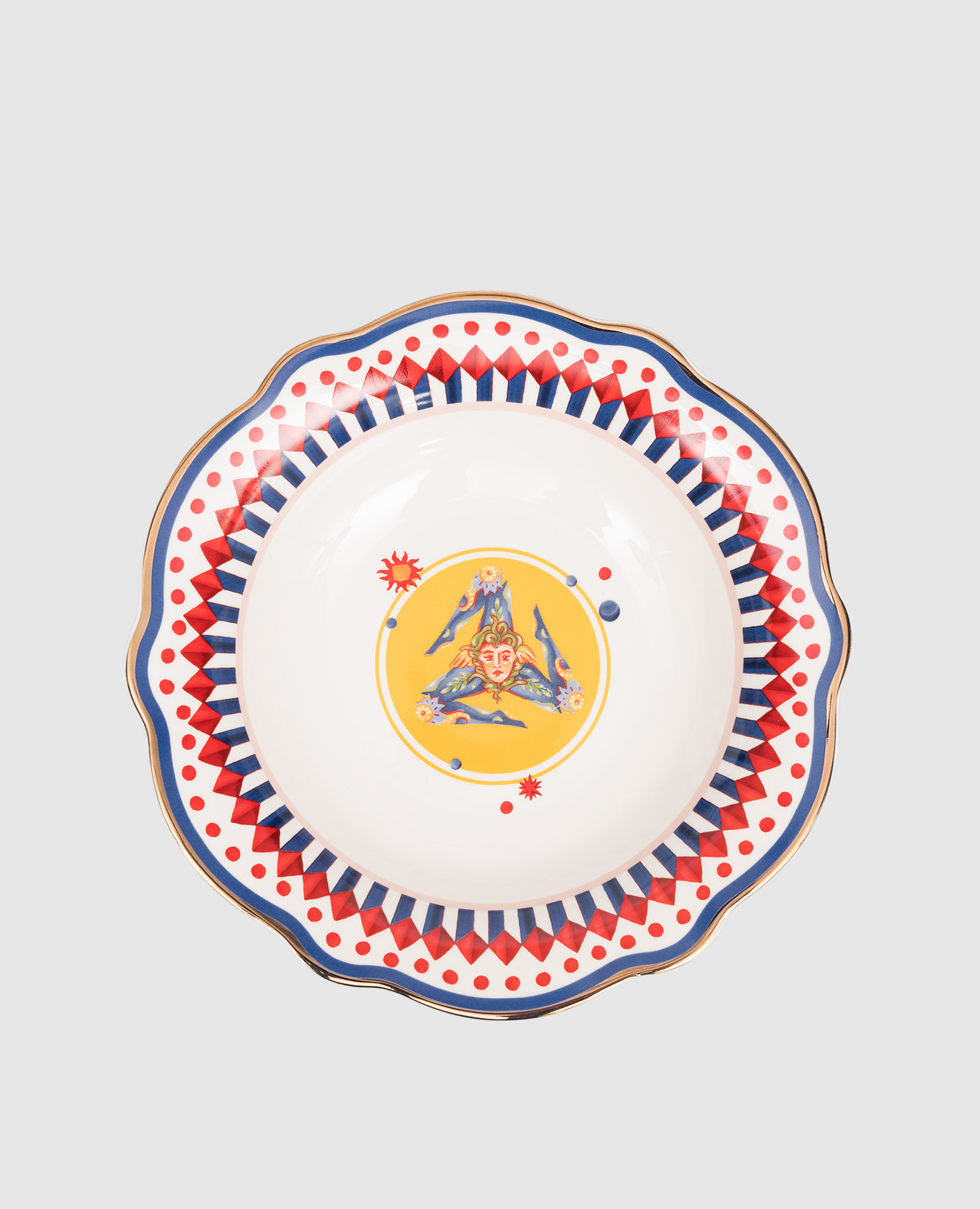 Белая фарфоровая тарелка для супа Dolce Vita с принтом, Белый, Посуда
Белая фарфоровая тарелка для супа Dolce Vita с принтом, Белый, Посуда