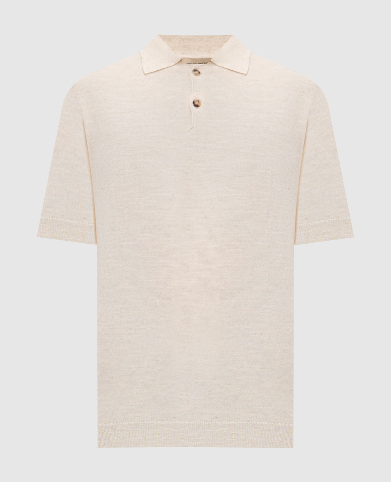 Бежевое поло с леном, Бежевый, Поло
Бежевое поло с леном, Бежевый, Поло