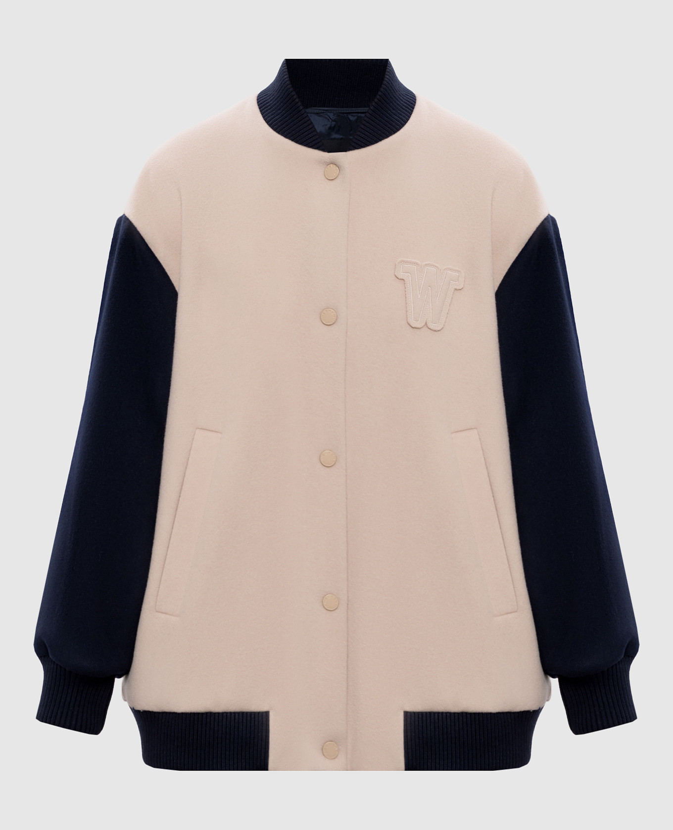 Бежевый бомбер DELLISSE из шерсти, Бомберы
Бежевый бомбер DELLISSE из шерсти, Бомберы