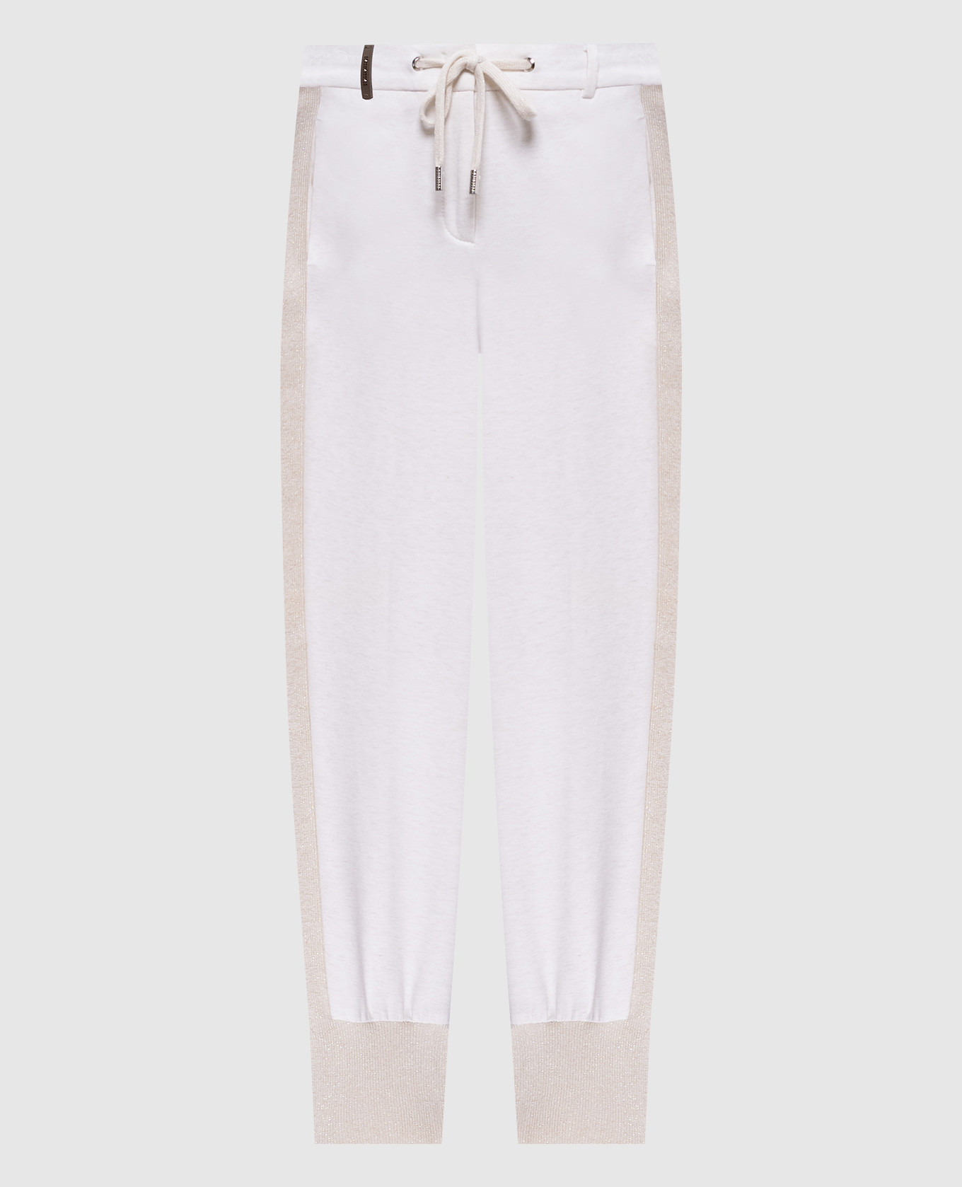 Белые меланжевые джогеры, Белый, Брюки джоггеры
Белые меланжевые джогеры, Белый, Брюки джоггеры