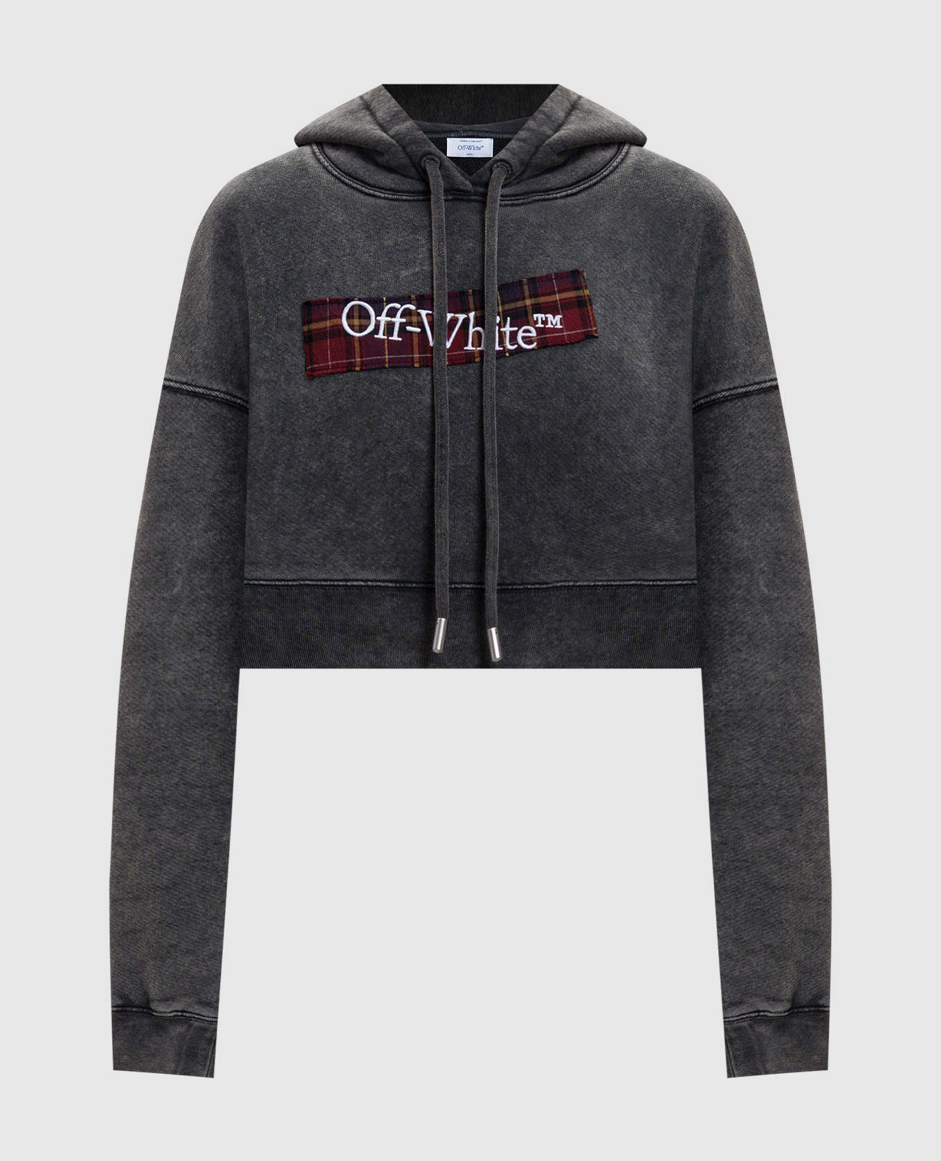 Серое укороченное худи Bookish Crop с логотипом, Серый, Худи
Серое укороченное худи Bookish Crop с логотипом, Серый, Худи