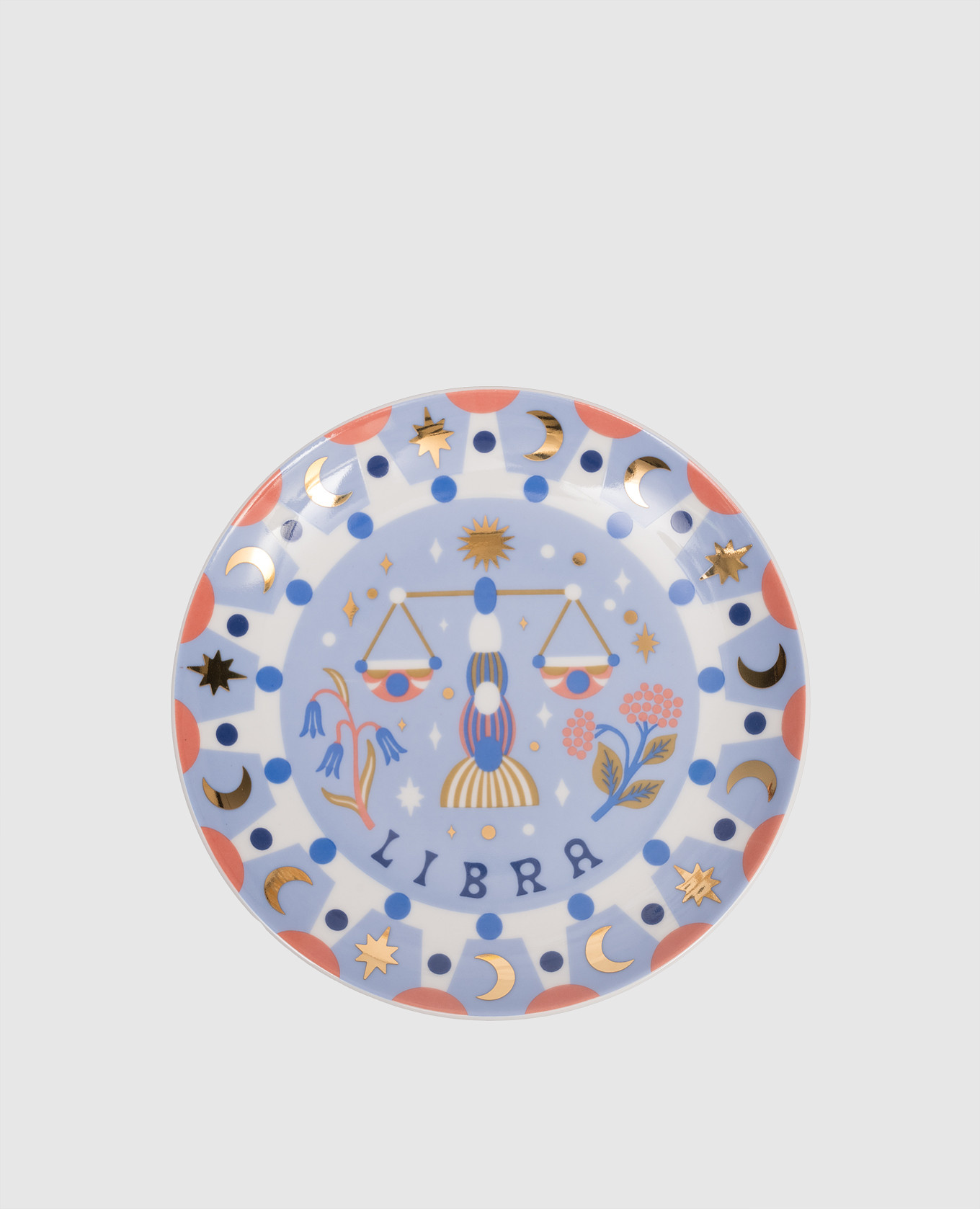 Голубая фарфоровая тарелка для закусок Libra, Голубой, Посуда
Голубая фарфоровая тарелка для закусок Libra, Голубой, Посуда