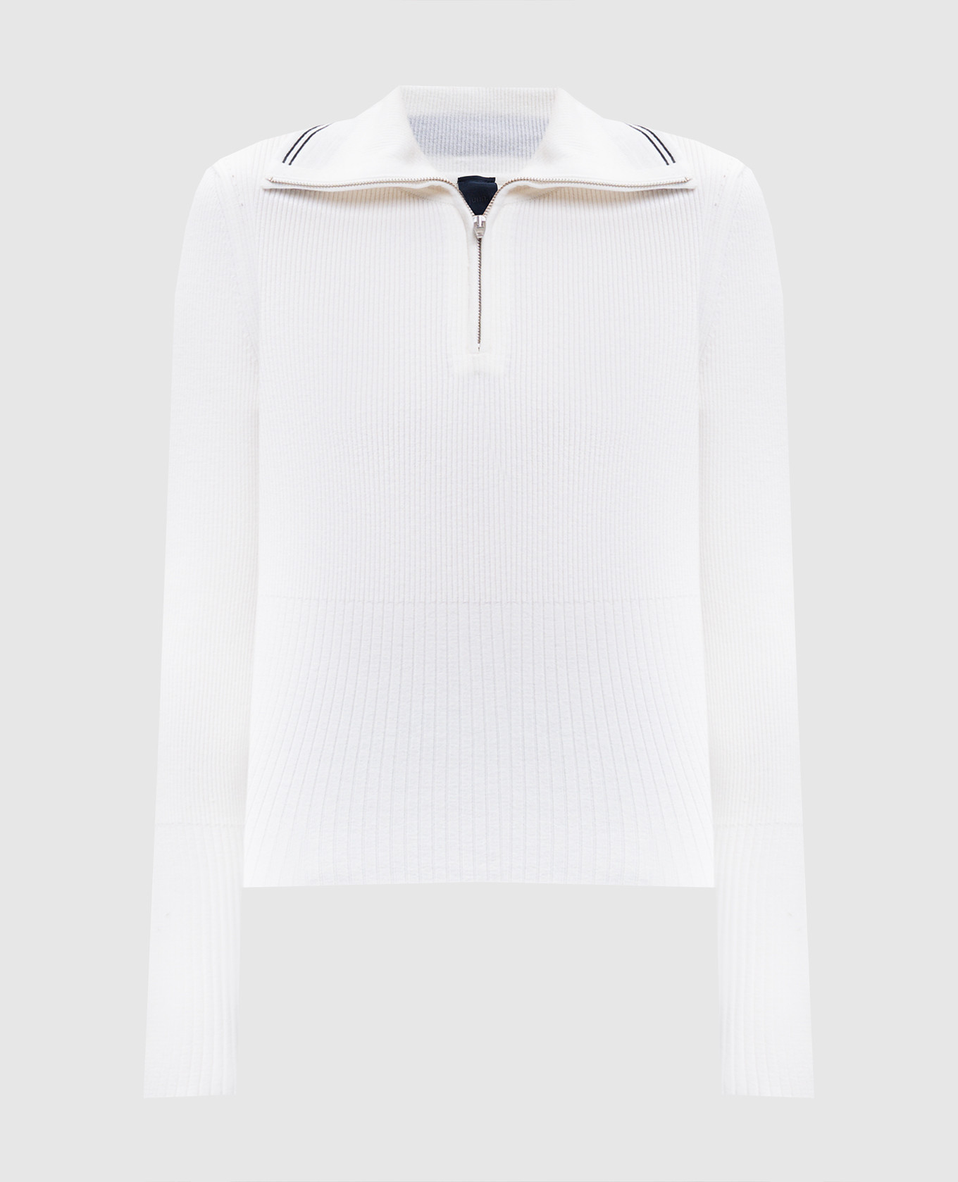 Белый джемпер с шерстью с логотипом, Джемпера
Белый джемпер с шерстью с логотипом, Джемпера