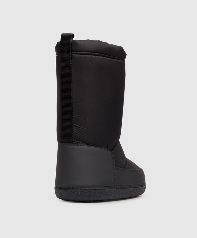 Maison Margiela MM6 Дитячі чорні комбіновані чоботи з нашивкою 839503639 зображення 3