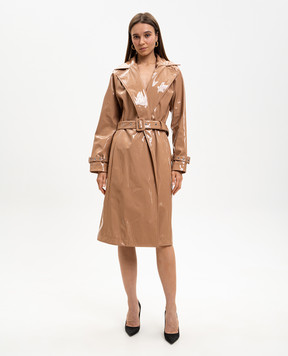 Dolce&Gabbana Коричневий лакований тренч F0W3WTFUSW7