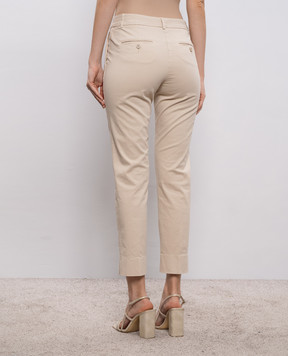 Peserico Бежеві штани з патчем A04718T2302481