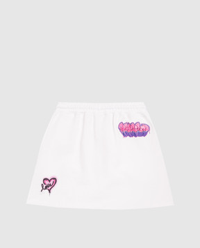 Sprayground Дитяча біла спідниця Graffiti SPY1452EWHT