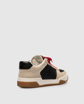 Valentino Бежеві замшеві кросівки Sparry з логотипом 8Y2S0M78ZZM