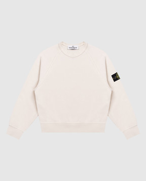 Stone Island Детский бежевый свитшот с логотипом L1S166100015S004014