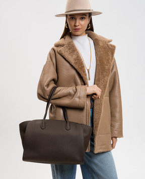 The Row Коричнева сумка-тоут Marlo W1800L133