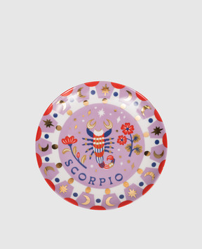 Bitossi Home Фіолетова порцелянова тарілка для закусок Scorpio AST00011