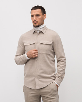 Doriani Cashmere Бежева сорочка з вовни 848T125T125