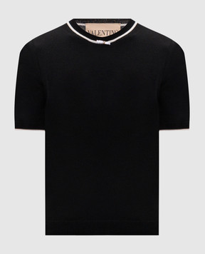 Valentino Черный топ из шерсти 9B3KC74YAC1