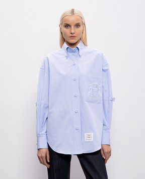 Thom Browne Голубая рубашка FLL079EF1004