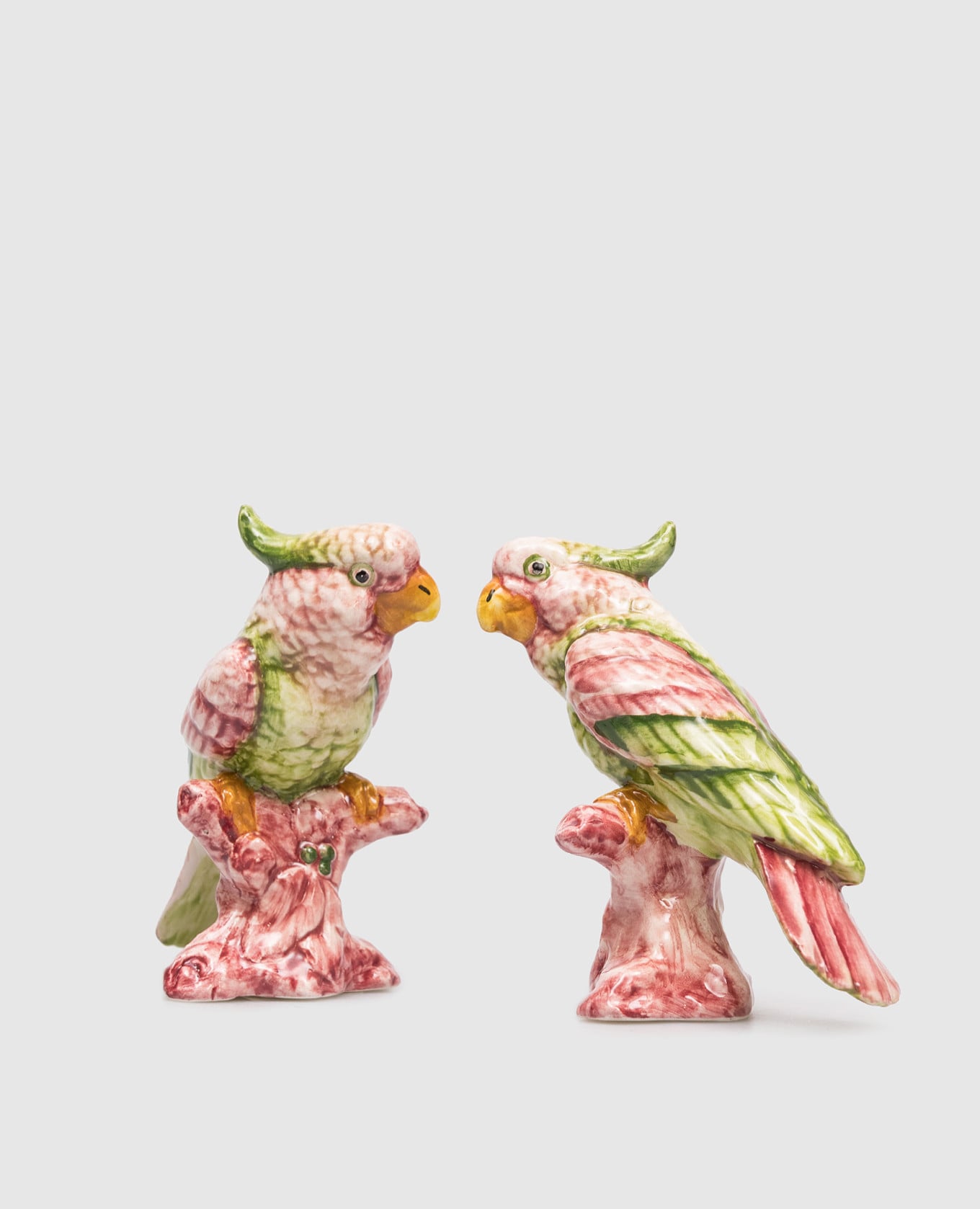 

Набор декоративных керамических статуэток в форме попугая, Зеленый, Декор