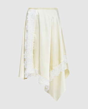3.1 Phillip Lim Желтая асимметричная юбка с кружевом S26136239SKY