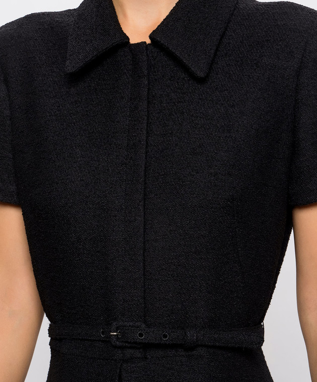 Fendi Черное платье с шерстью FDD644B1U1 изображение 5