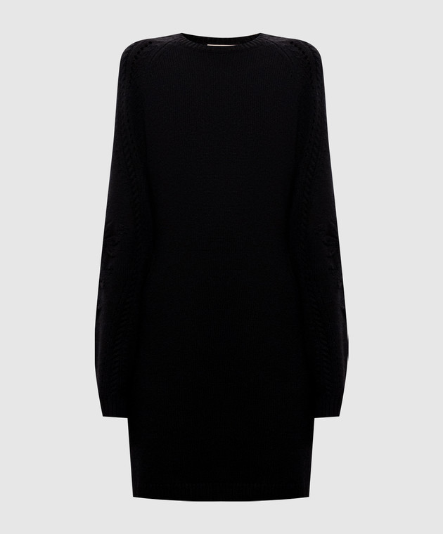 Twinset Черное платье с шерстью 262TT3181