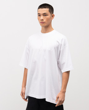 Vetements Белая футболка с вышивкой логотипа ME76TR141WWm