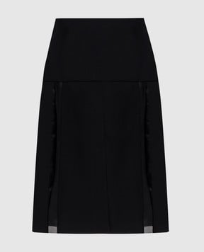 Jil Sander Черная юбка из шерсти J02MA0382J40356