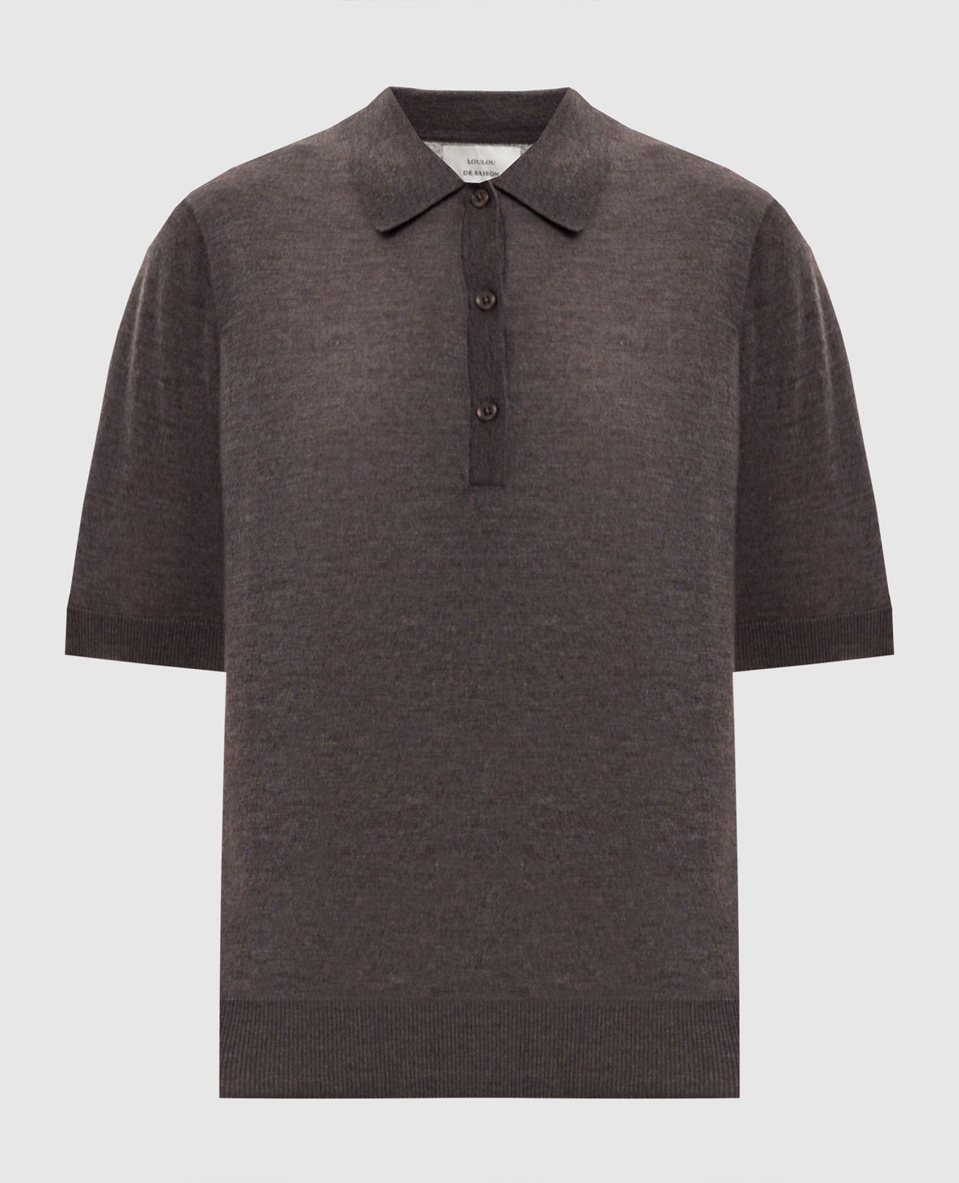 

Коричневое поло Migo из кашемира, Коричневый, Поло