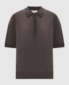 Loulou de Saison Коричневе поло Migo з кашеміру MIGO